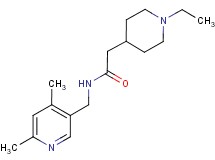 N-[(4,6-dimethyl-3-pyridinyl)methyl]-2-(1-ethyl-4-piperidinyl)acetamide