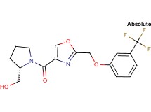 {(2S)-1-[(2-{[3-(trifluoromethyl)phenoxy]methyl}-1,3-oxazol-4-yl)carbonyl]-2-pyrrolidinyl}methanol