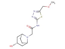 2-[(3-endo)-3-hydroxy-8-azabicyclo[3.2.1]oct-8-yl]-N-[5-(methoxymethyl)-1,3,4-thiadiazol-2-yl]acetamide