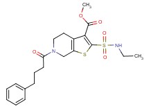 methyl 2-[(ethylamino)sulfonyl]-6-(4-phenylbutanoyl)-4,5,6,7-tetrahydrothieno[2,3-c]pyridine-3-carboxylate