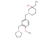 3-ethyl-1-[4-methoxy-3-(pyrrolidin-1-ylmethyl)benzyl]piperidin-3-ol
