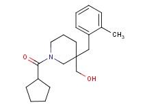 [1-(cyclopentylcarbonyl)-3-(2-methylbenzyl)-3-piperidinyl]methanol
