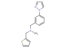 N-methyl-1-[3-(1H-pyrazol-1-yl)phenyl]-N-(2-thienylmethyl)methanamine