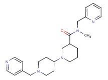 N-methyl-N-(pyridin-2-ylmethyl)-1'-(pyridin-4-ylmethyl)-1,4'-bipiperidine-3-carboxamide
