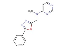 N-methyl-N-[(5-phenyl-1,3,4-oxadiazol-2-yl)methyl]pyrimidin-4-amine