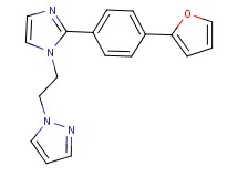 1-(2-{2-[4-(2-furyl)phenyl]-1H-imidazol-1-yl}ethyl)-1H-pyrazole