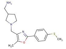 {[1-({5-methyl-2-[4-(methylthio)phenyl]-1,3-oxazol-4-yl}methyl)-3-pyrrolidinyl]methyl}amine dihydrochloride