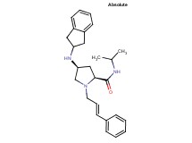 (4S)-4-(2,3-dihydro-1H-inden-2-ylamino)-N-isopropyl-1-[(2E)-3-phenyl-2-propen-1-yl]-L-prolinamide