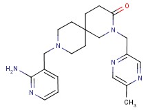 9-[(2-aminopyridin-3-yl)methyl]-2-[(5-methylpyrazin-2-yl)methyl]-2,9-diazaspiro[5.5]undecan-3-one