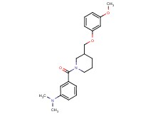 3-({3-[(3-methoxyphenoxy)methyl]-1-piperidinyl}carbonyl)-N,N-dimethylaniline