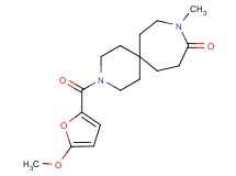 3-(5-methoxy-2-furoyl)-9-methyl-3,9-diazaspiro[5.6]dodecan-10-one