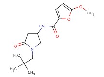 N-[1-(2,2-dimethylpropyl)-5-oxo-3-pyrrolidinyl]-5-methoxy-2-furamide