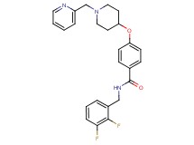 N-(2,3-difluorobenzyl)-4-{[1-(2-pyridinylmethyl)-4-piperidinyl]oxy}benzamide