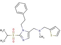 1-[2-(isopropylsulfonyl)-1-(2-phenylethyl)-1H-imidazol-5-yl]-N-methyl-N-(2-thienylmethyl)methanamine