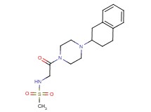 N-{2-oxo-2-[4-(1,2,3,4-tetrahydro-2-naphthalenyl)-1-piperazinyl]ethyl}methanesulfonamide