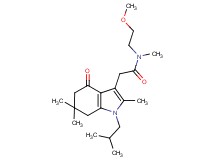 2-(1-isobutyl-2,6,6-trimethyl-4-oxo-4,5,6,7-tetrahydro-1H-indol-3-yl)-N-(2-methoxyethyl)-N-methylacetamide