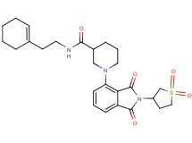 N-[2-(1-cyclohexen-1-yl)ethyl]-1-[2-(1,1-dioxidotetrahydro-3-thienyl)-1,3-dioxo-2,3-dihydro-1H-isoindol-4-yl]-3-piperidinecarboxamide