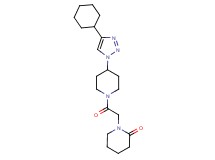 1-{2-[4-(4-cyclohexyl-1H-1,2,3-triazol-1-yl)piperidin-1-yl]-2-oxoethyl}piperidin-2-one
