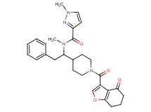 N,1-dimethyl-N-(1-{1-[(4-oxo-4,5,6,7-tetrahydro-1-benzofuran-3-yl)carbonyl]-4-piperidinyl}-2-phenylethyl)-1H-pyrazole-3-carboxamide