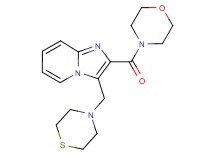 2-(4-morpholinylcarbonyl)-3-(4-thiomorpholinylmethyl)imidazo[1,2-a]pyridine