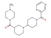 3-[(4-methylpiperazin-1-yl)carbonyl]-1'-(pyrazin-2-ylcarbonyl)-1,4'-bipiperidine
