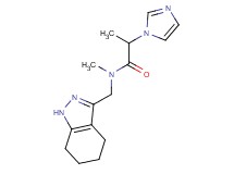 2-(1H-imidazol-1-yl)-N-methyl-N-(4,5,6,7-tetrahydro-1H-indazol-3-ylmethyl)propanamide trifluoroacetate