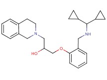 1-(2-{[(dicyclopropylmethyl)amino]methyl}phenoxy)-3-(3,4-dihydro-2(1H)-isoquinolinyl)-2-propanol