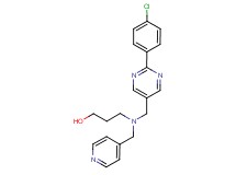 3-[{[2-(4-chlorophenyl)pyrimidin-5-yl]methyl}(pyridin-4-ylmethyl)amino]propan-1-ol