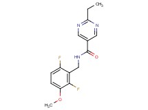 N-(2,6-difluoro-3-methoxybenzyl)-2-ethyl-5-pyrimidinecarboxamide