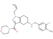 1-allyl-N-(3-fluoro-4-methylbenzyl)-3-(4-morpholinylcarbonyl)-4,5,6,7-tetrahydro-1H-indazol-5-amine