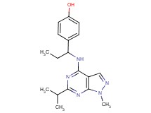 4-{1-[(6-isopropyl-1-methyl-1H-pyrazolo[3,4-d]pyrimidin-4-yl)amino]propyl}phenol