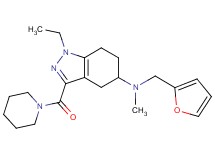 1-ethyl-N-(2-furylmethyl)-N-methyl-3-(1-piperidinylcarbonyl)-4,5,6,7-tetrahydro-1H-indazol-5-amine