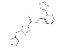 1-(tetrahydro-2-furanylmethyl)-N-[2-(1H-1,2,4-triazol-1-yl)benzyl]-1H-1,2,3-triazole-4-carboxamide