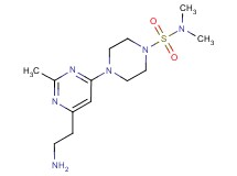 4-[6-(2-aminoethyl)-2-methylpyrimidin-4-yl]-N,N-dimethylpiperazine-1-sulfonamide