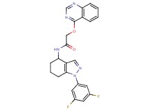 N-[1-(3,5-difluorophenyl)-4,5,6,7-tetrahydro-1H-indazol-4-yl]-2-(4-quinazolinyloxy)acetamide