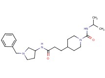 4-{3-[(1-benzylpyrrolidin-3-yl)amino]-3-oxopropyl}-N-isopropylpiperidine-1-carboxamide