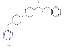 1'-[(2-amino-5-pyrimidinyl)methyl]-N-(2-pyridinylmethyl)-1,4'-bipiperidine-4-carboxamide