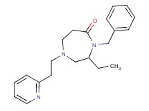 4-benzyl-3-ethyl-1-[2-(2-pyridinyl)ethyl]-1,4-diazepan-5-one