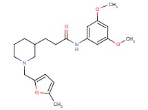 N-(3,5-dimethoxyphenyl)-3-{1-[(5-methyl-2-furyl)methyl]-3-piperidinyl}propanamide