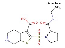 2-({(2S)-2-[(ethylamino)carbonyl]pyrrolidin-1-yl}sulfonyl)-4,5,6,7-tetrahydrothieno[2,3-c]pyridine-3-carboxylic acid