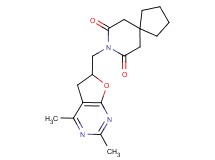 8-[(2,4-dimethyl-5,6-dihydrofuro[2,3-d]pyrimidin-6-yl)methyl]-8-azaspiro[4.5]decane-7,9-dione