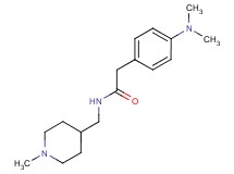 2-[4-(dimethylamino)phenyl]-N-[(1-methylpiperidin-4-yl)methyl]acetamide