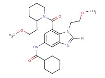 N-(1-(2-methoxyethyl)-7-{[2-(2-methoxyethyl)-1-piperidinyl]carbonyl}-1H-benzimidazol-5-yl)cyclohexanecarboxamide