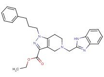 ethyl 5-(1H-benzimidazol-2-ylmethyl)-1-(3-phenylpropyl)-4,5,6,7-tetrahydro-1H-pyrazolo[4,3-c]pyridine-3-carboxylate