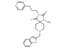 8-(1-benzofuran-2-ylmethyl)-1-methyl-3-[3-(4-pyridinyl)propyl]-1,3,8-triazaspiro[4.5]decane-2,4-dione