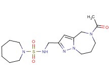 N-[(5-acetyl-5,6,7,8-tetrahydro-4H-pyrazolo[1,5-a][1,4]diazepin-2-yl)methyl]azepane-1-sulfonamide