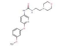 N-[6-(3-methoxyphenoxy)pyridin-3-yl]-N'-(2-morpholin-4-ylethyl)urea