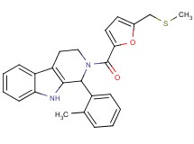 1-(2-methylphenyl)-2-{5-[(methylthio)methyl]-2-furoyl}-2,3,4,9-tetrahydro-1H-beta-carboline