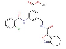 methyl 3-[(2-chlorobenzoyl)amino]-5-{[(4,5,6,7-tetrahydro-2,1-benzisoxazol-3-ylcarbonyl)amino]methyl}benzoate