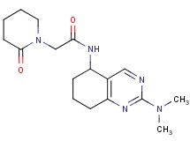 N-[2-(dimethylamino)-5,6,7,8-tetrahydro-5-quinazolinyl]-2-(2-oxo-1-piperidinyl)acetamide